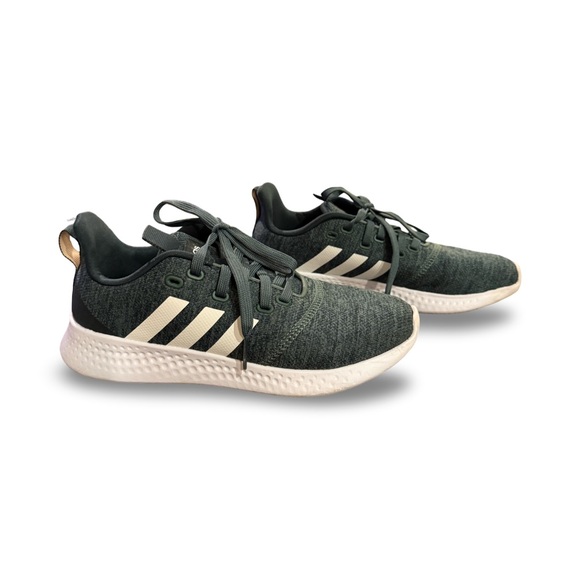 Adidas Puremotion Cloudfoam Running Shoes Green Oxide Off White Womens 7.5 - Picture 2 of 7